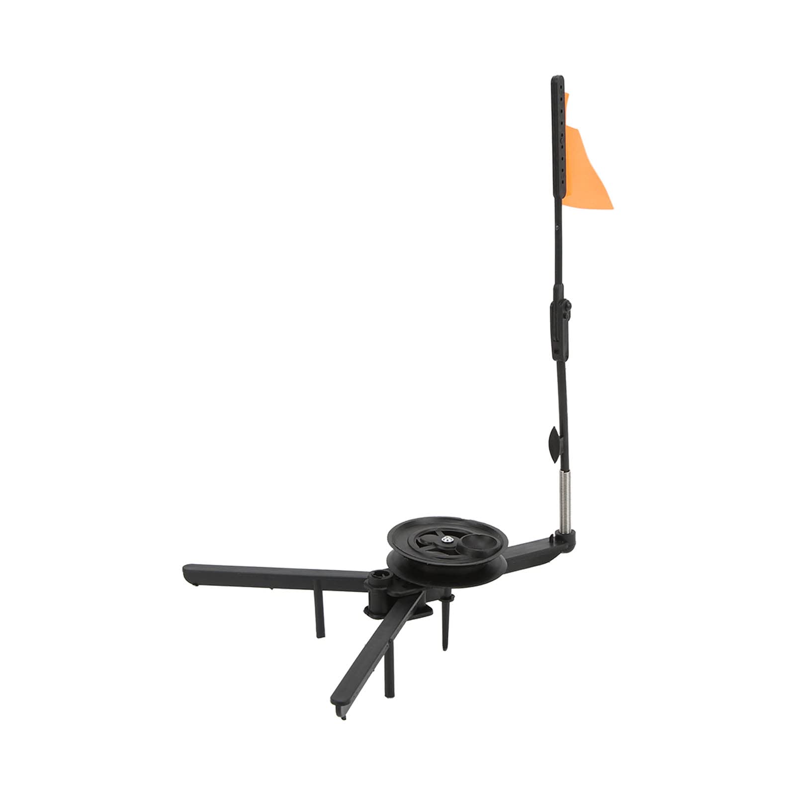 **Foldable Ice Fishing Tip Up with Reel & Triangle Base - Winter Fishing Rod Flag Pole Accessories for Ice Anglers - Perfect for Ice Fishing in Lakes & Ponds**