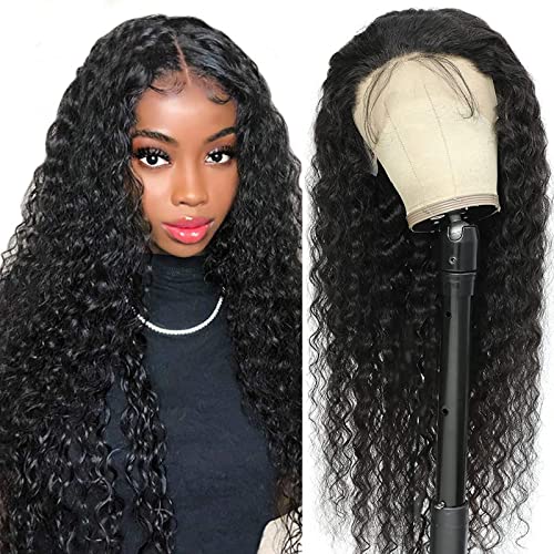 13×4 HD Lace Front Human Hair Wigs for Black Women - Pre Plucked Deep Wave Glueless Wigs with Wet & Wavy Curls (20 Inch) | Perfect for Daily Wear, Parties & Special Occasions