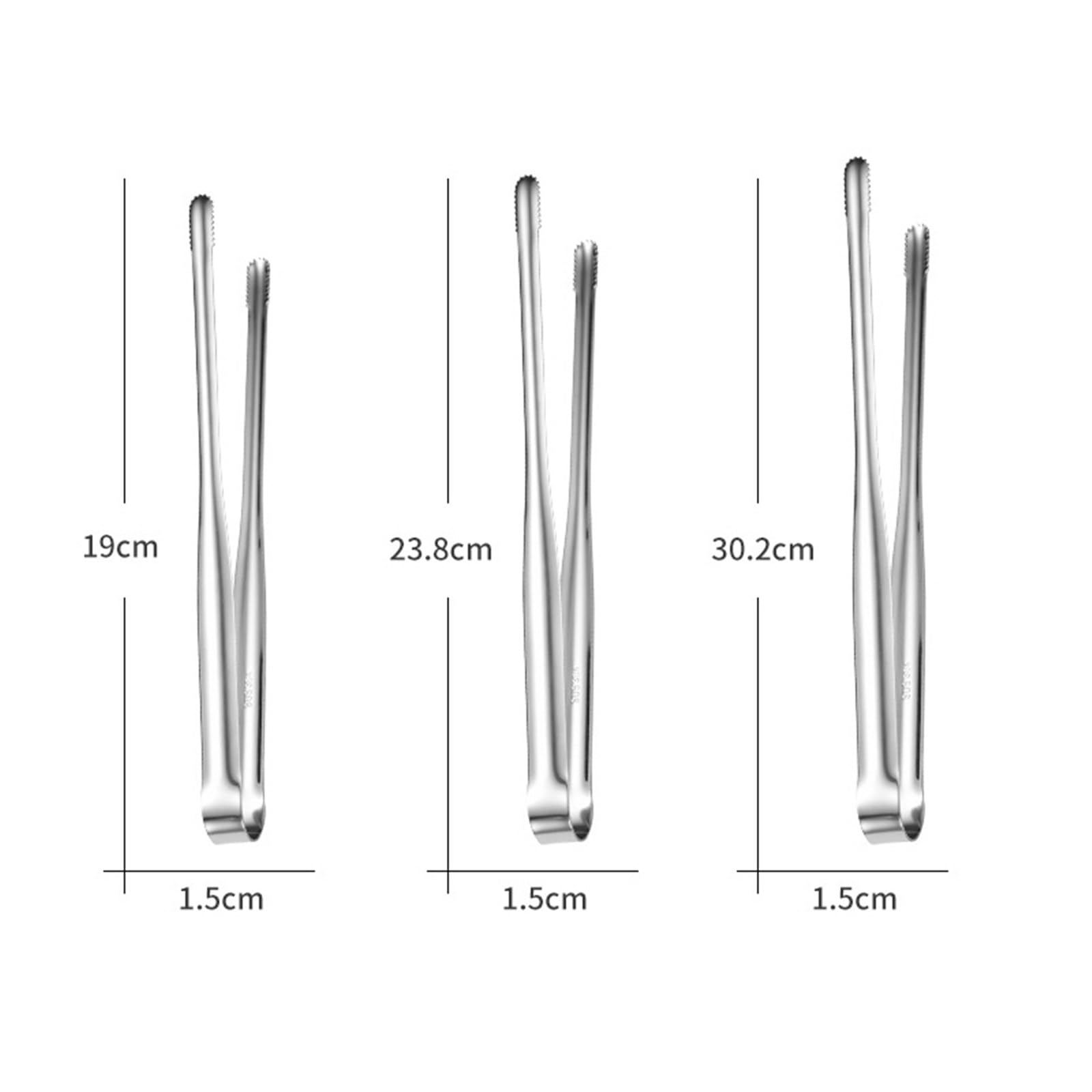 Premium Stainless Steel Hair Removal Tweezers - Multipurpose Kitchen & Beauty Tool for Cooking, Baking, Camping & Salad Serving - Ideal for Eyebrow Shaping, Food Plating & Outdoor Activities (30.2cm)