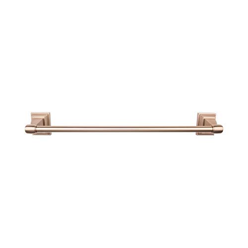 Top Knobs STK6-BB Stratton Single Towel Rod in Bronze - Elegant Bathroom Hardware for Towel Organization & Spa-Like Decor