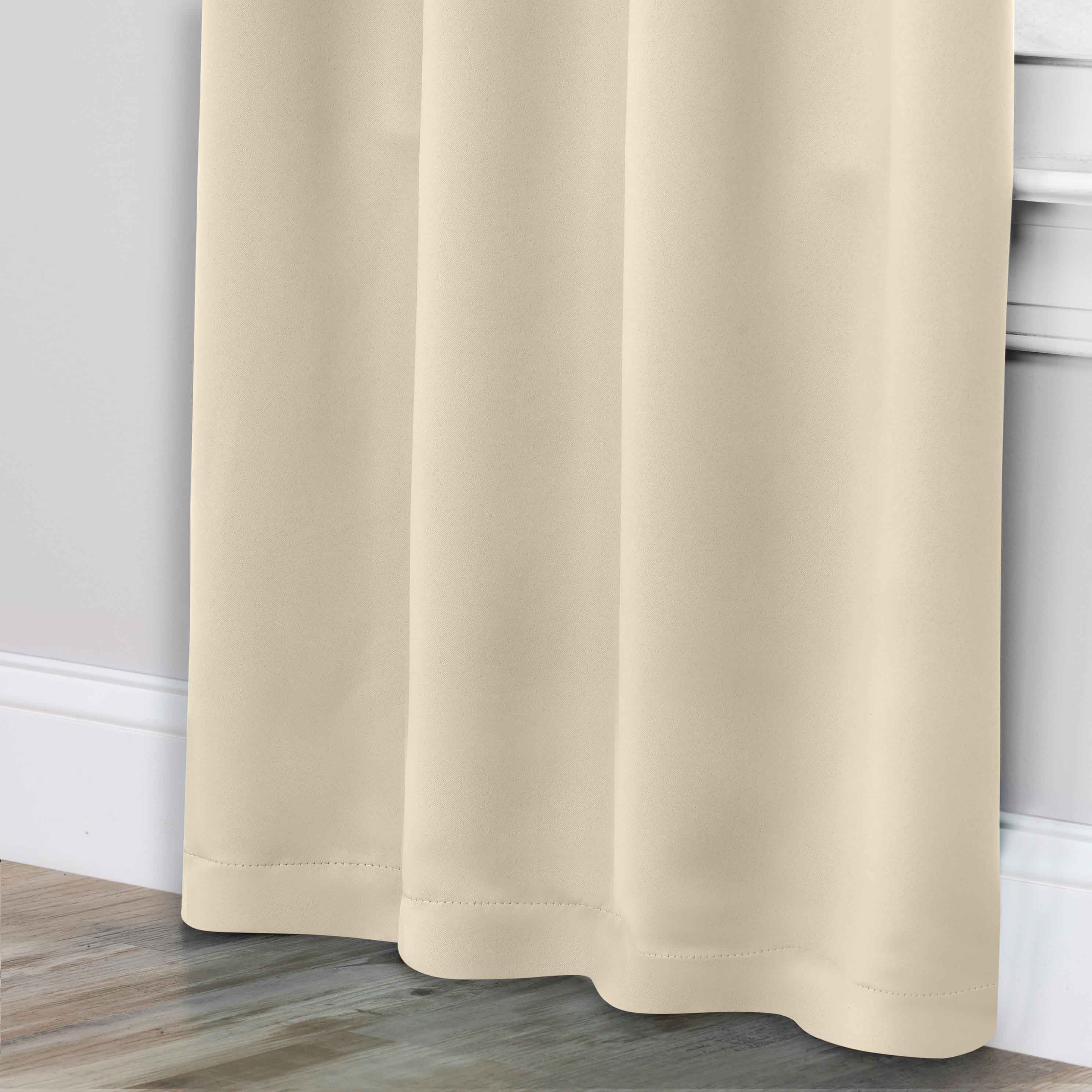 Machine Washable Blackout Curtains Set of 2 - Solid Color Room Darkening Window Treatments for Bedroom, Living Room & Nursery