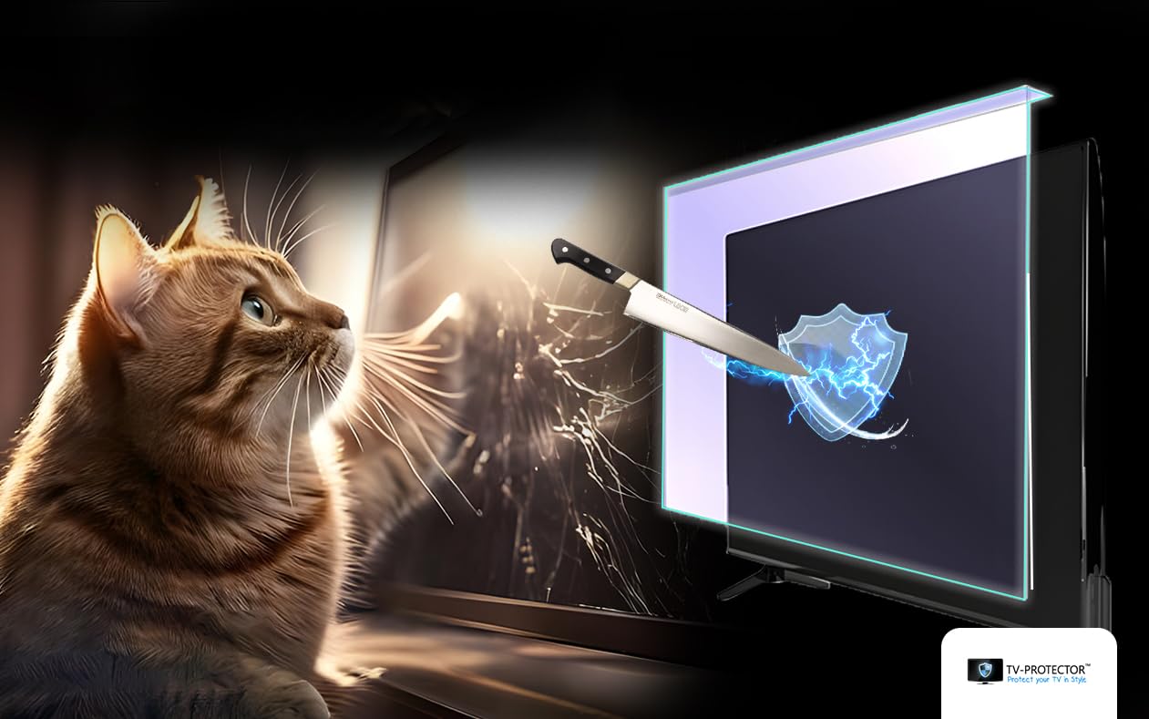 55 Inch Anti-Glare TV Screen Protector for LCD LED OLED QLED 4K HDTV - Matte Finish for Reduced Eye Strain - Perfect for Living Rooms, Bedrooms & Home Theaters