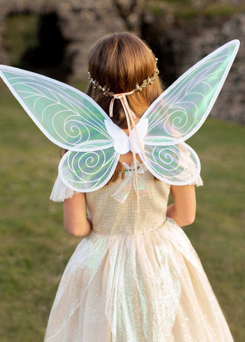 Enchanted Fairy Costume Set in Cream - Perfect for Halloween, Cosplay, and Fantasy Themed Parties