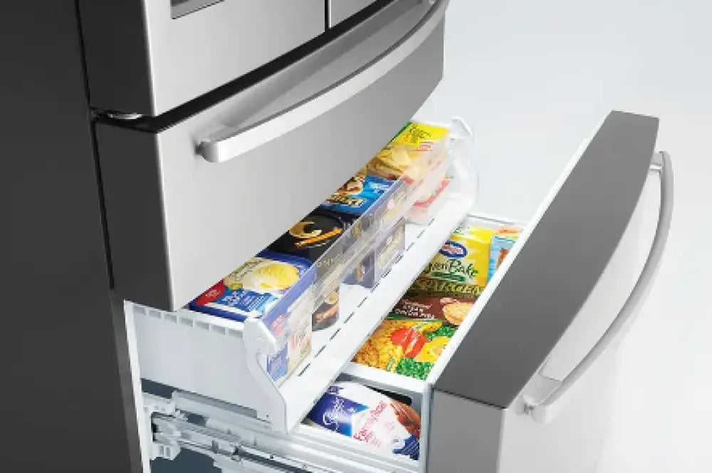 Westinghouse WHE6874SA 609L Stainless Steel French Door Refrigerator - Energy Efficient Large Capacity Fridge for Modern Kitchen & Open Floor Plans
