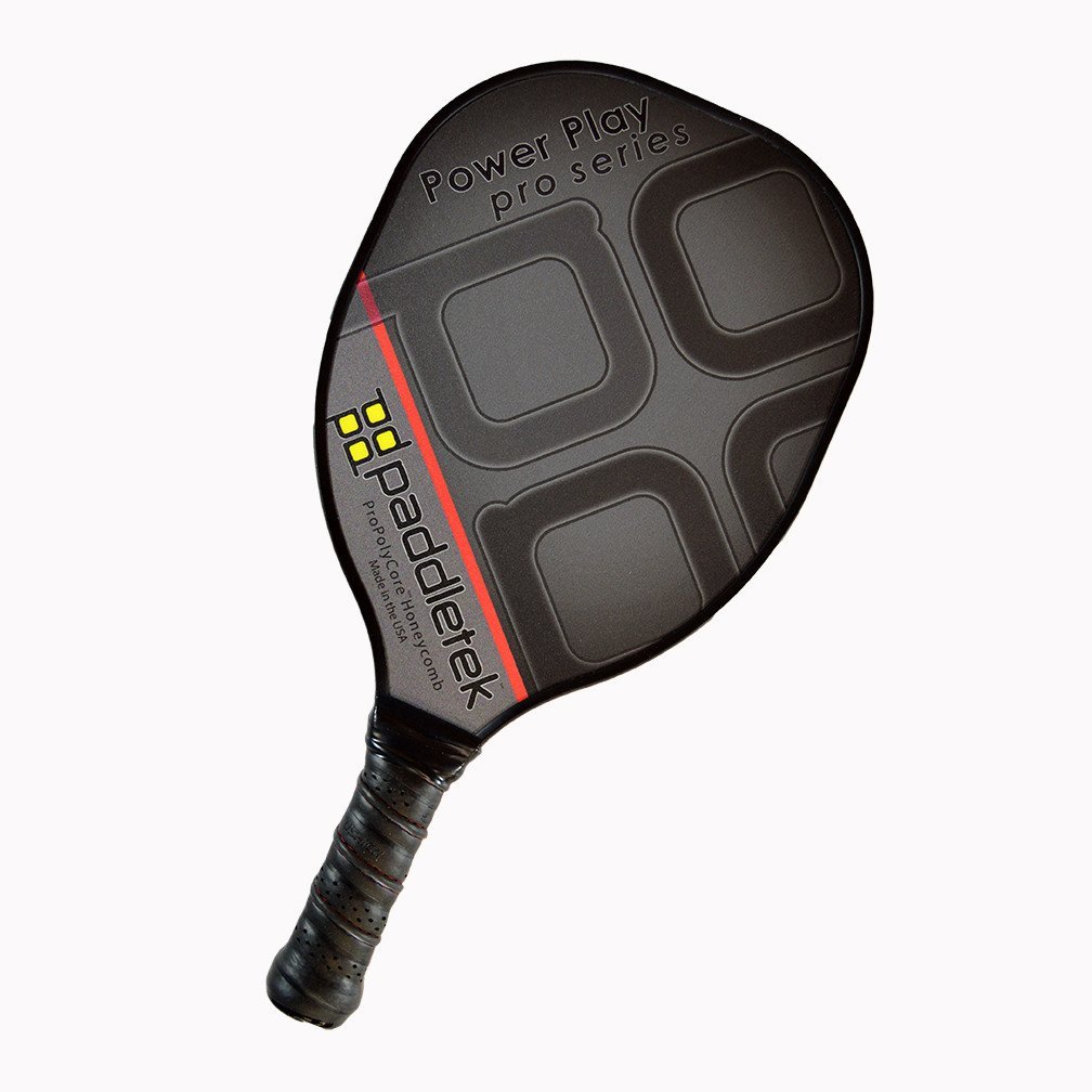 Paddletek Power Play Pro Pickleball Paddle - Premium Carbon Fiber Surface for Enhanced Spin & Control - Perfect for Tournament Play & Competitive Pickleball Games