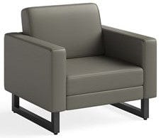 Safco Modern Lounge Chair Without Legs - Ergonomic Design for Office, Living Room & Waiting Areas [Model 1732]