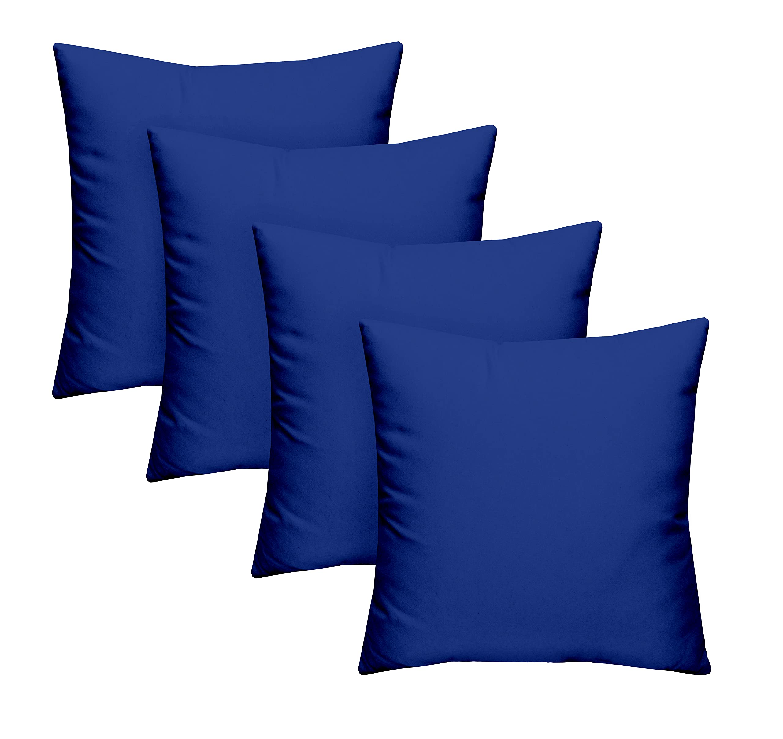 RSH Décor Indoor Outdoor Weather Resistant Pillow Set of 4 - 20x20 Inches Classic Pacific Blue - Perfect for Patio, Garden, Poolside & Porch Decor