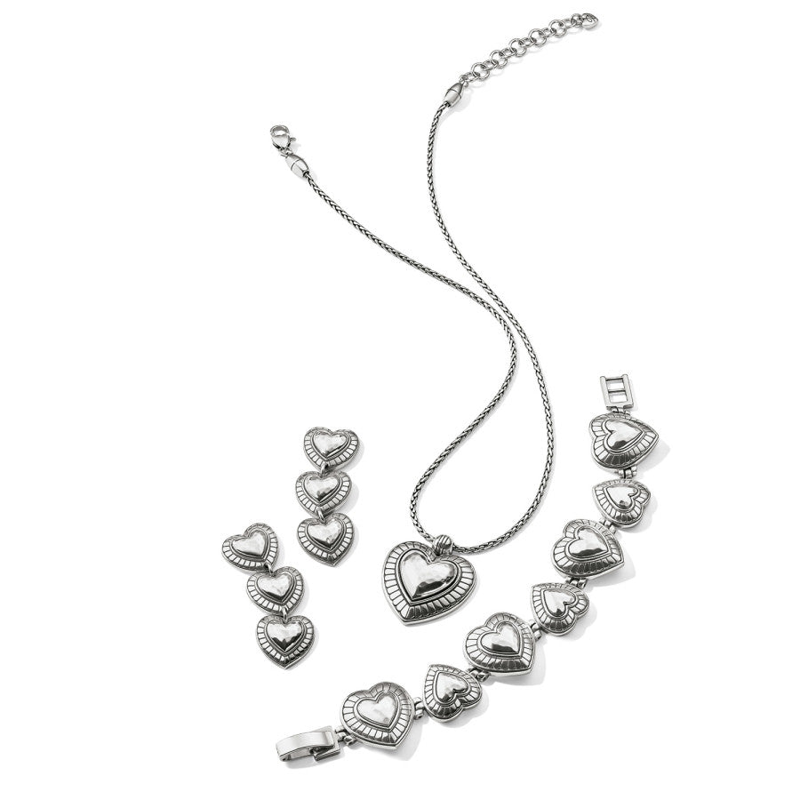 Big Sky Heart Necklace - Sterling Silver Pendant with 18