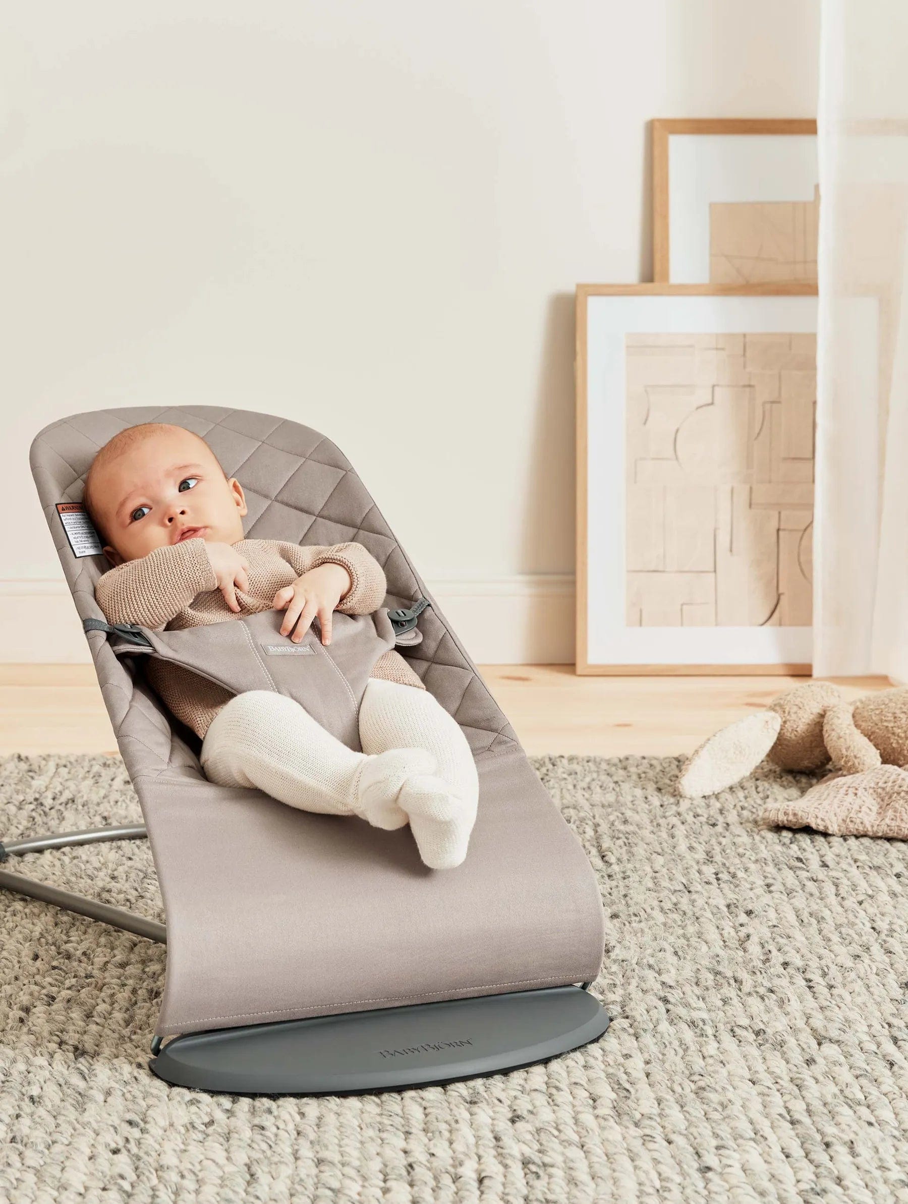 BabyBjorn Bouncer Bliss Woven - Premium Baby Bouncer Chair for Newborns & Infants | Comfortable, Ergonomic Design for Soothing & Playtime | Perfect for Nursery, Living Room & Travel