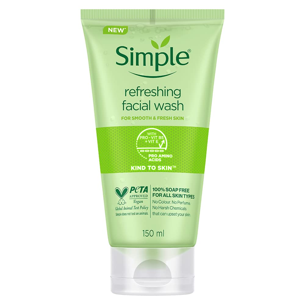 Gentle Refreshing Facial Wash Gel for Sensitive Skin - 5 oz (150ml) | Hydrating & Soothing Daily Cleanser for Men & Women | Perfect for Morning & Night Skincare Routine