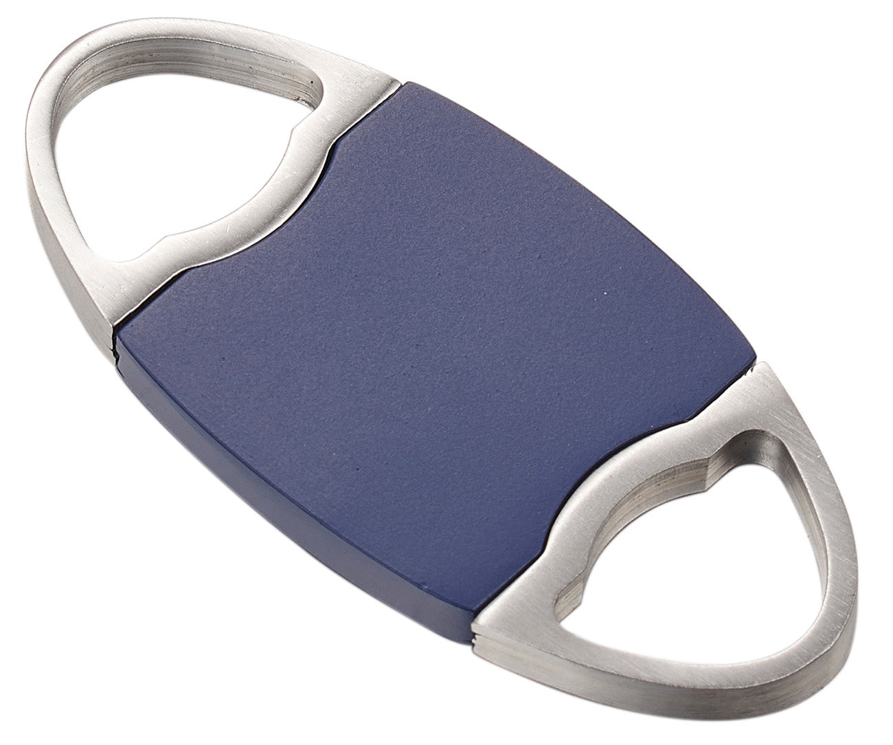 Premium Stainless Steel Double Guillotine Cigar Cutter - Perfecto Blue - Sharp Blades for Clean Cuts - Ideal for Cigar Enthusiasts & Gifts - Perfect for Home, Office & Outdoor Use
