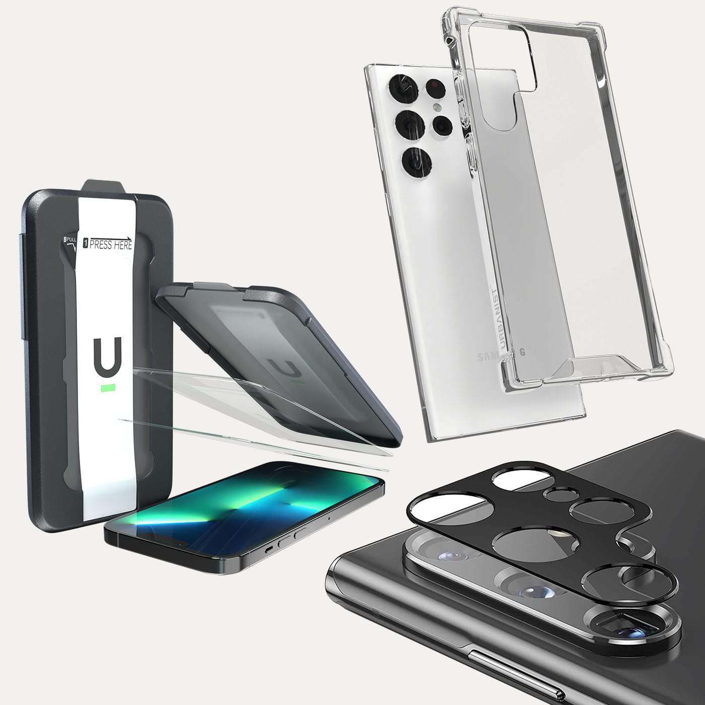 Samsung Galaxy S22 Ultra Clear Protective Case - Slim Fit, Shockproof, Scratch Resistant Cover for Urban Style | Perfect for Daily Use, Travel & Outdoor Activities