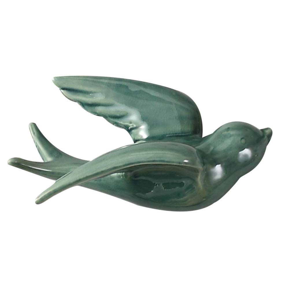 Ceramic Hanging Swallows & Sparrows - Handcrafted Bird Wall Decor Sculptures for Living Room, Garden & Outdoor Spaces | Elegant Dove Figurines & Decorative Bird Ornaments for Home & Patio Decor