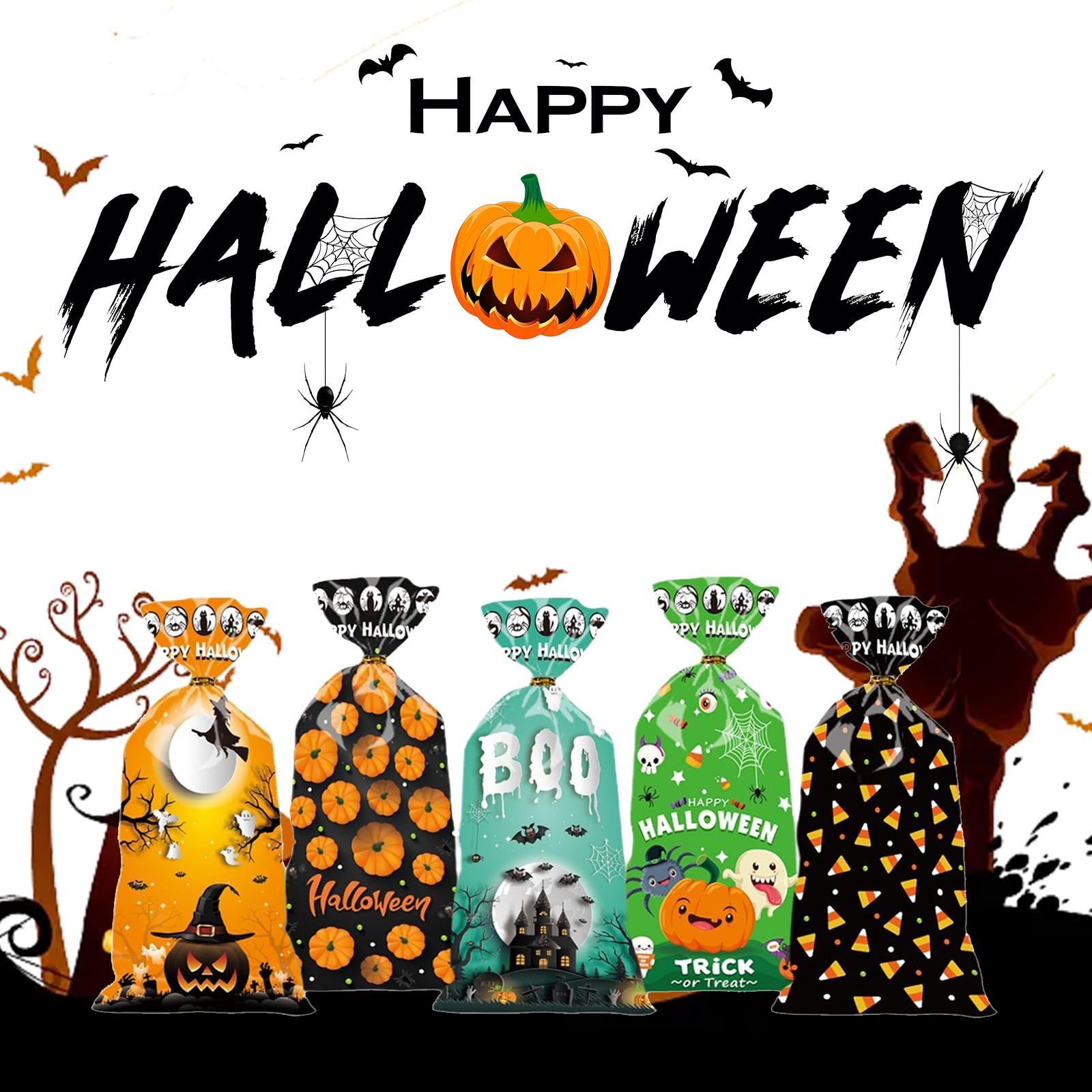 Halloween Treat Bags - 50 Pack (4.9