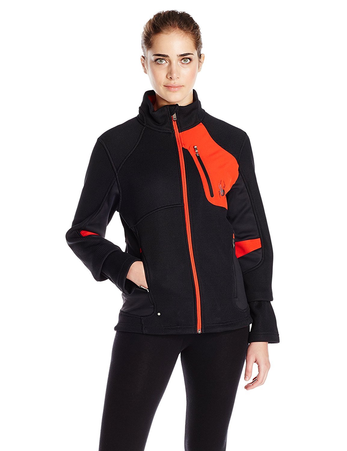 Spyder Men's Linear Full Zip Jacket - Lightweight Waterproof Windbreaker for Hiking, Running & Outdoor Activities