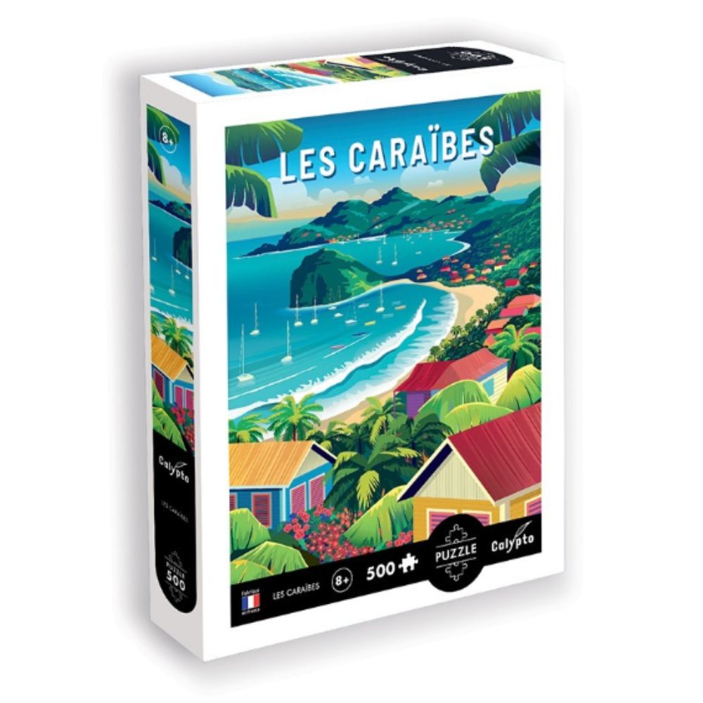 500-Piece Calypto Jigsaw Puzzle - Beautiful Caribbean Beach Scene | Perfect for Family Game Night, Stress Relief & Home Decor