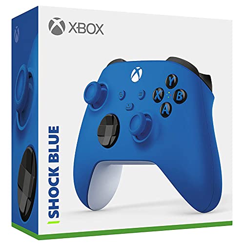 Microsoft QAU-00001 Xbox Wireless Controller Shock Blue Bundle with Wireless Controller for Xbox Series X/S - Electric Volt | Premium Gaming Accessories for Xbox Consoles | Perfect for Competitive Gaming & Family Entertainment