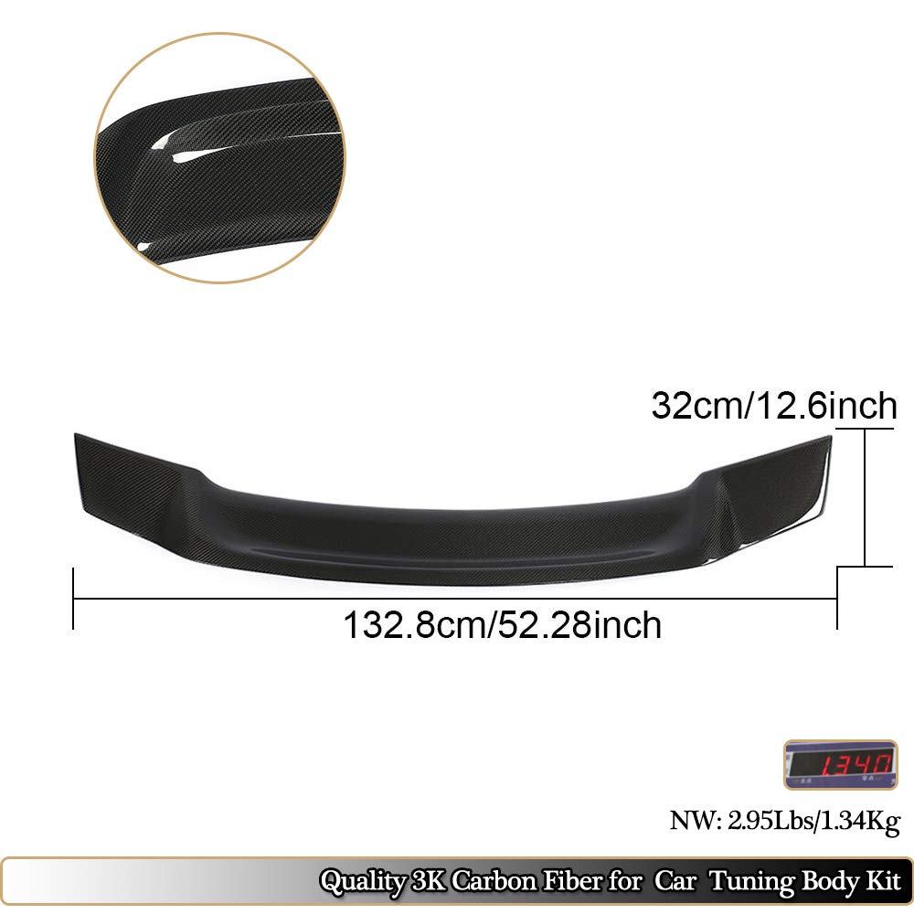 MCARCAR Carbon Fiber Trunk Spoiler for Mercedes Benz S Class W222 (2014-2019) - S400 S450 S500 S550 S560 S600 S63 S65 AMG - High Kick Rear Boot Lid Wing Lip | Factory Direct | Enhances Sporty Look & Aerodynamics for Sedan