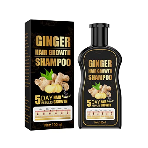 Hotiary Ginger Hair Growth Shampoo - Natural Hair Regrowth Treatment for Thinning Hair & Scalp Care | Promotes Stronger, Healthier Hair for Men & Women