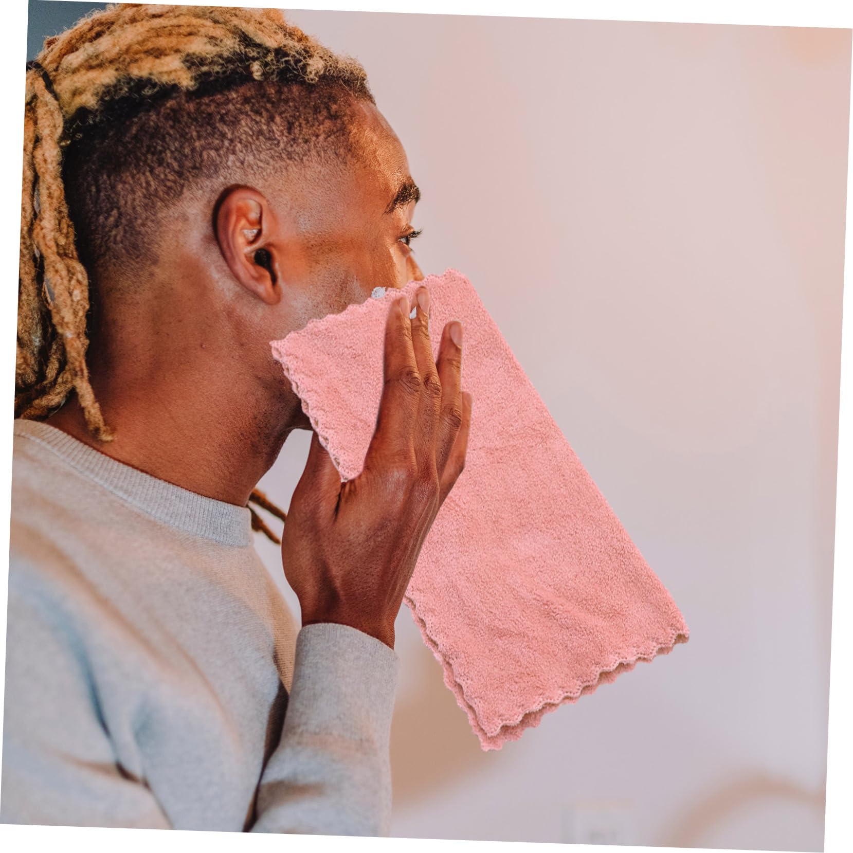8-Piece Coral Fleece Baby Washcloths Set - Organic Cotton Bath Towels for Face, Hands & Bathing | Soft & Quick-Drying Polyester Towels for Infants, Kids & Adults | Perfect for Bathroom, Spa, Travel & Window Cleaning