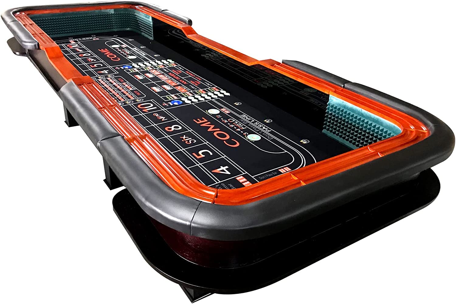 12ft Deluxe Casino Craps Poker Table with 136