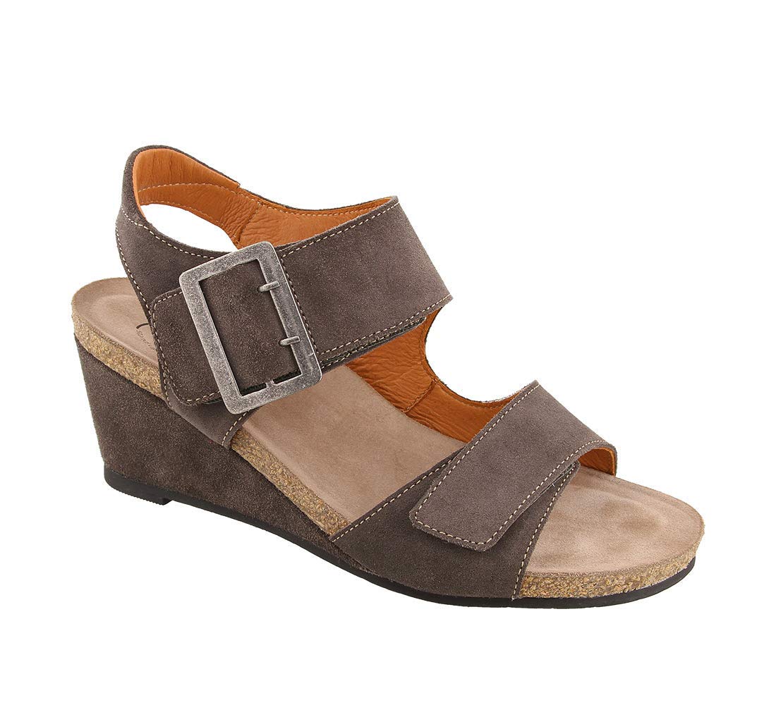 Taos Footwear Women's High Society Sandal - Comfortable Leather Straps & Cushioned Footbed - Perfect for Summer, Travel & Casual Outings