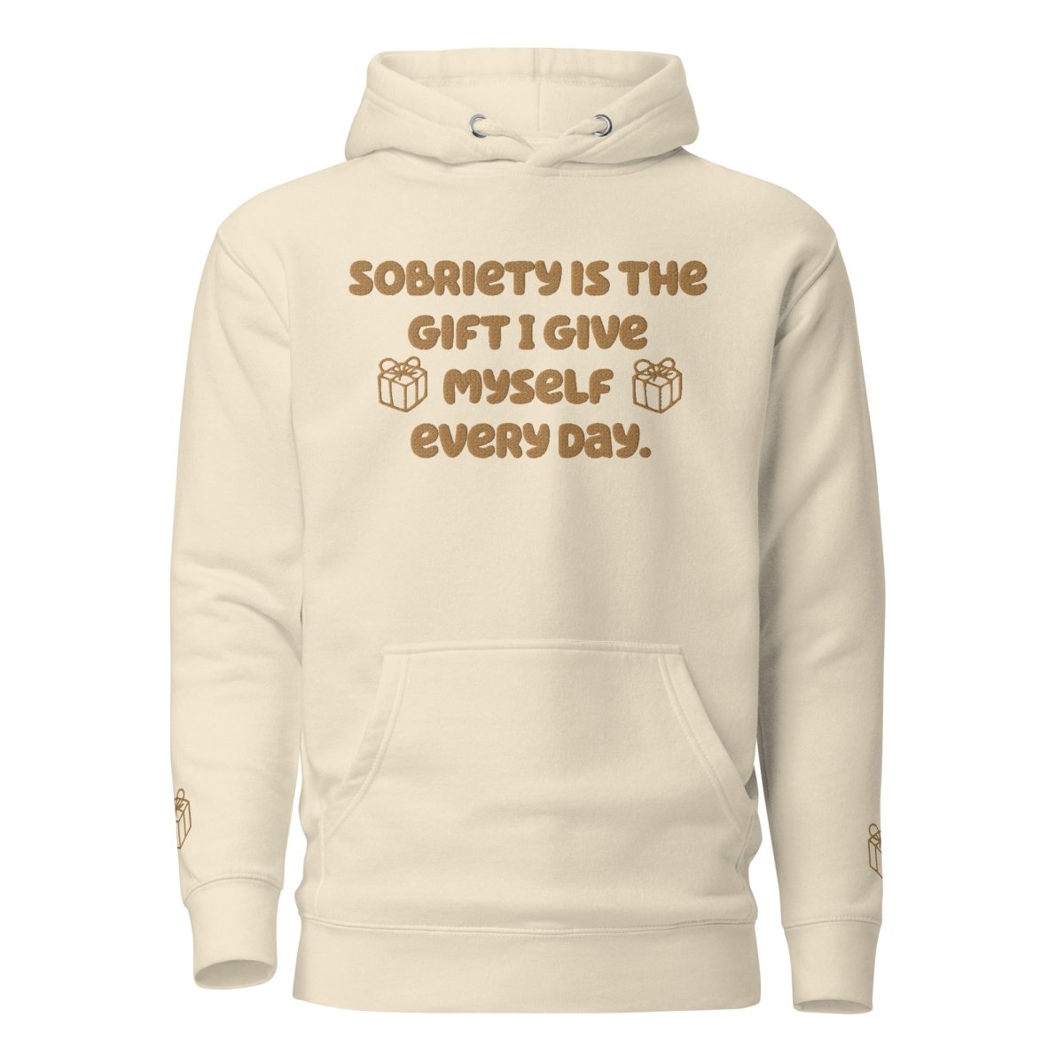 Sobriety Gift Hoodie - Inspirational Embroidered Hooded Sweatshirt for Recovery & Sobriety Journey | Perfect for AA Meetings, Sober Living & Daily Motivation