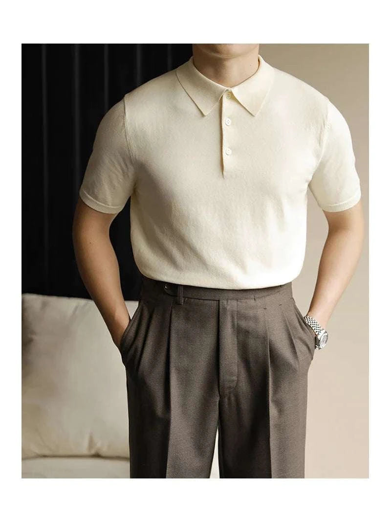 Men's Classic Polo Casual T-Shirt - Breathable Cotton Short Sleeve Shirt for Everyday Wear | Perfect for Work, Golf, and Outdoor Activities