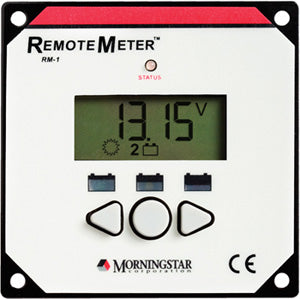 Morningstar Remote Meter RM 1 - Solar Charge Controller Monitor with LCD Display | Perfect for Off-Grid Solar Systems, RV, Marine & Remote Power Applications