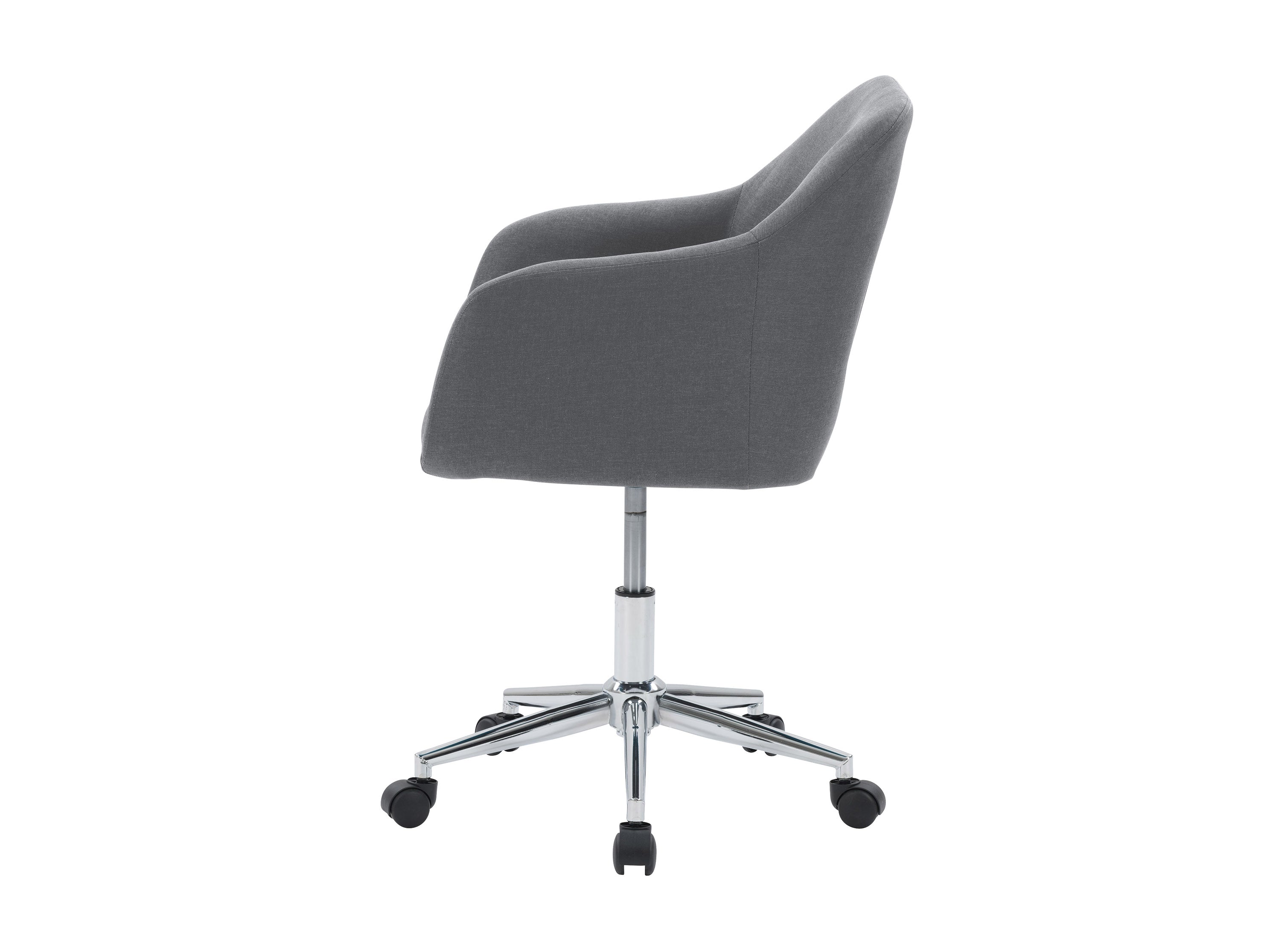 Ergonomic Grey Office Chair with Adjustable Arms - Comfortable Desk Chair for Home & Work - Perfect for Long Hours of Sitting, Gaming, and Remote Work