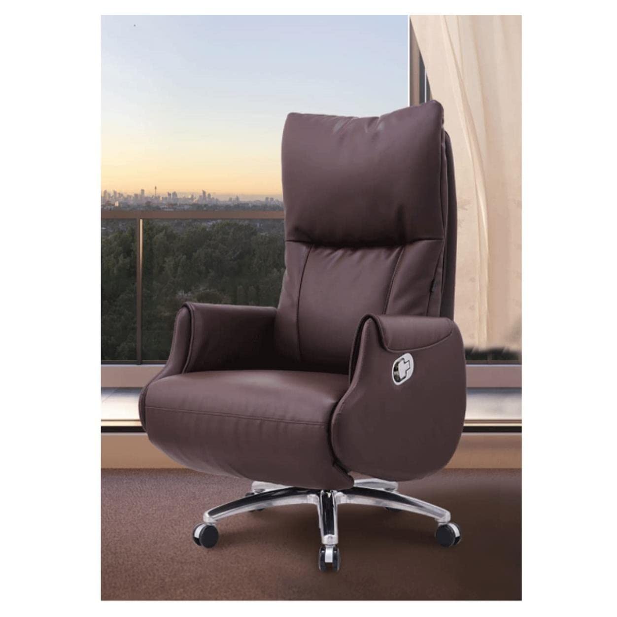 Ergonomic Gaming & Office Chair - Adjustable Leather Executive Chair for Home & Work