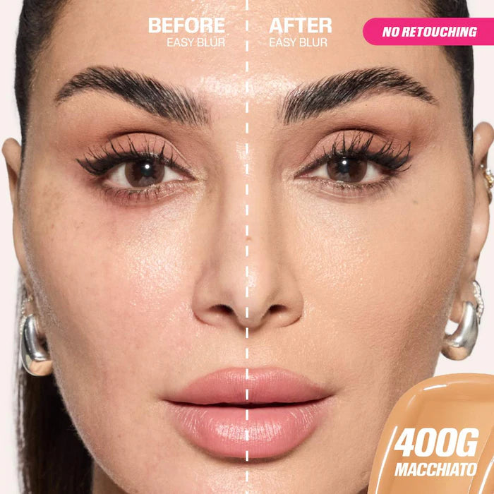 HUDA BEAUTY Easy Blur™ Natural Airbrush Foundation with Niacinamide - Lightweight, Buildable Coverage for Flawless Skin | Perfect for Everyday Wear & Special Occasions