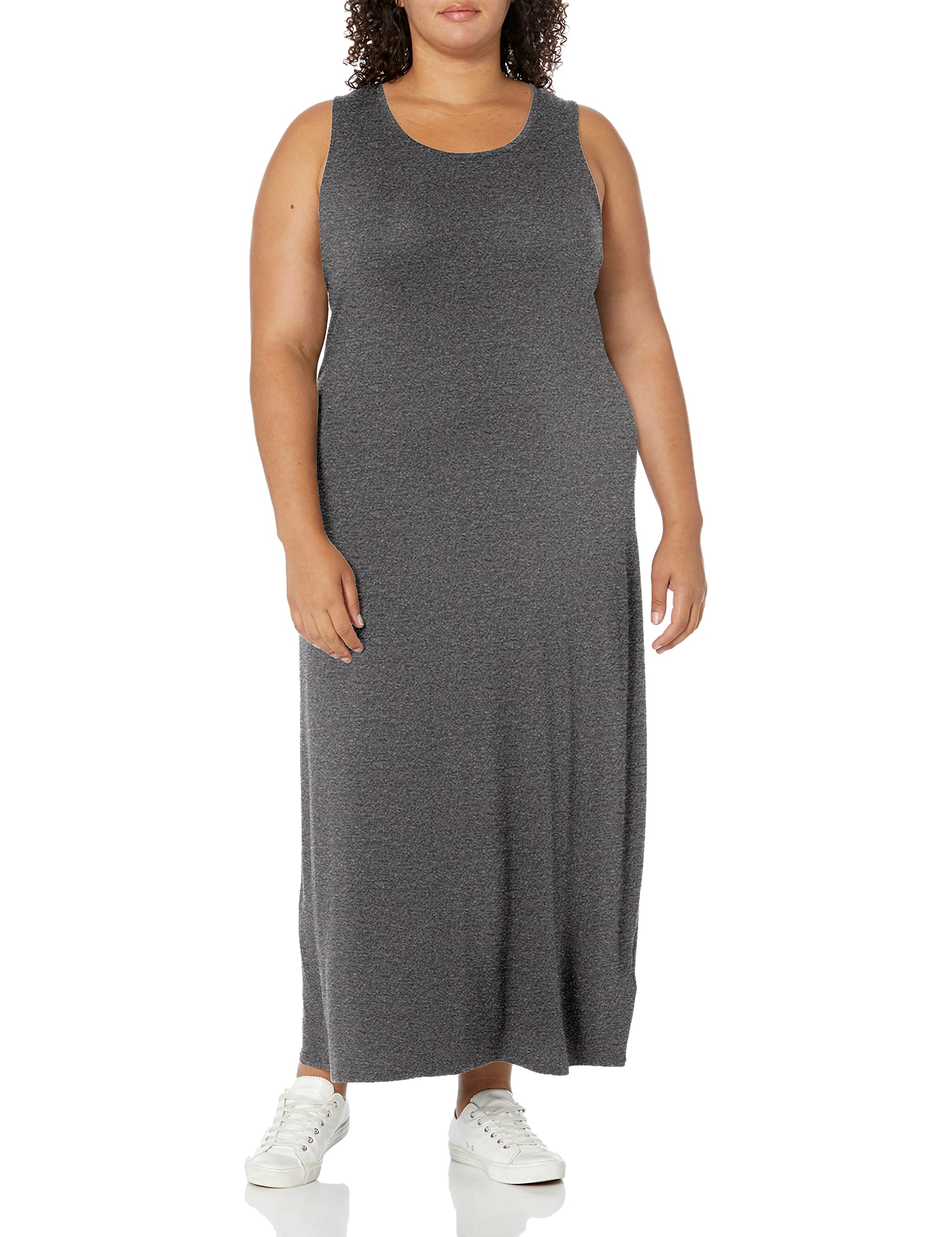 Amazon Essentials Women's Tank Maxi Dress - Flowy Summer Casual Dress with Pockets, Plus Size Options | Perfect for Beach Vacations, Date Nights & Outdoor Brunch