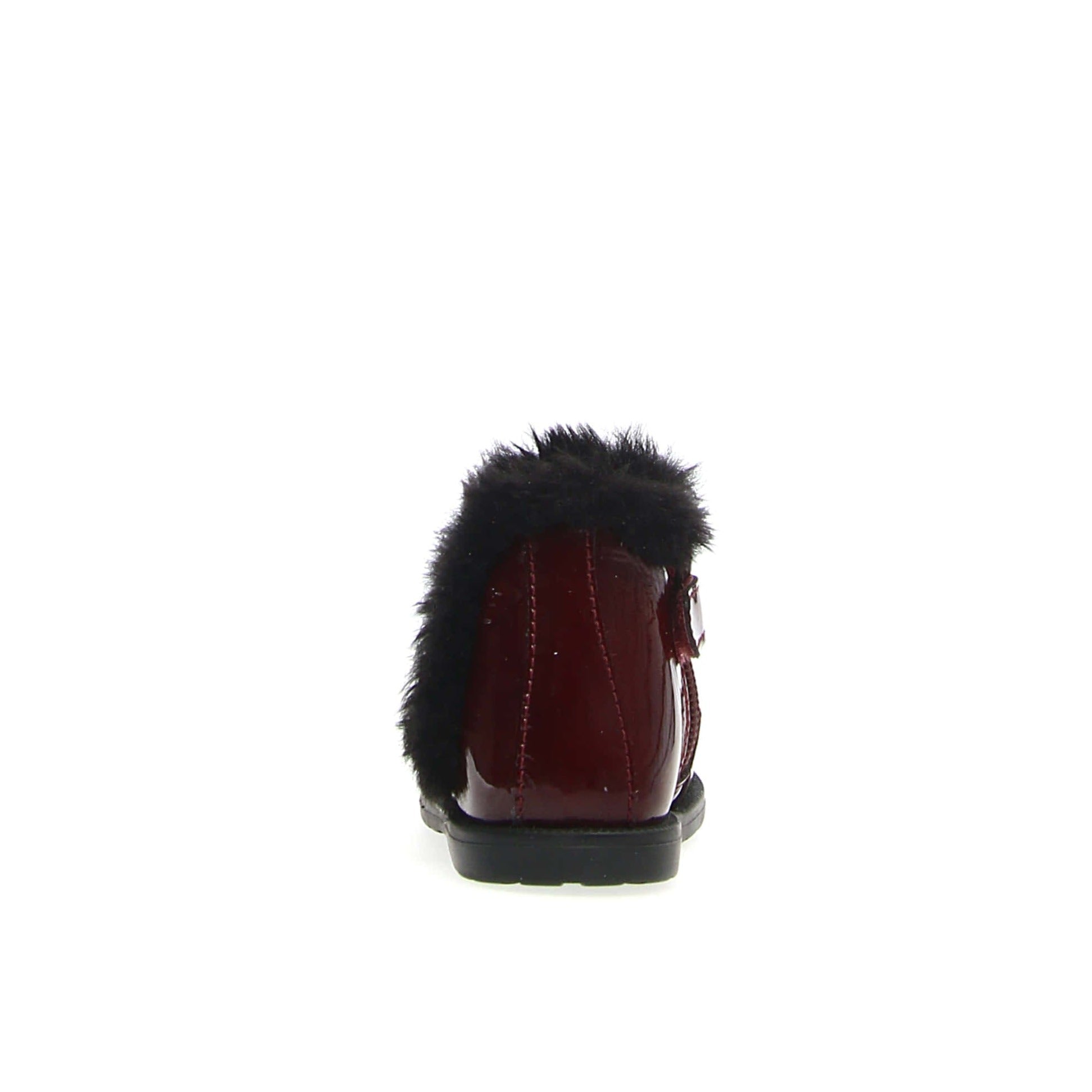 Falcotto Girls Winter Boots with Wooden Sole & Faux Fur Lining - Warm & Stylish Bordeaux Shoes for Toddlers & Kids - Perfect for Snow, Outdoor Play & Cold Weather