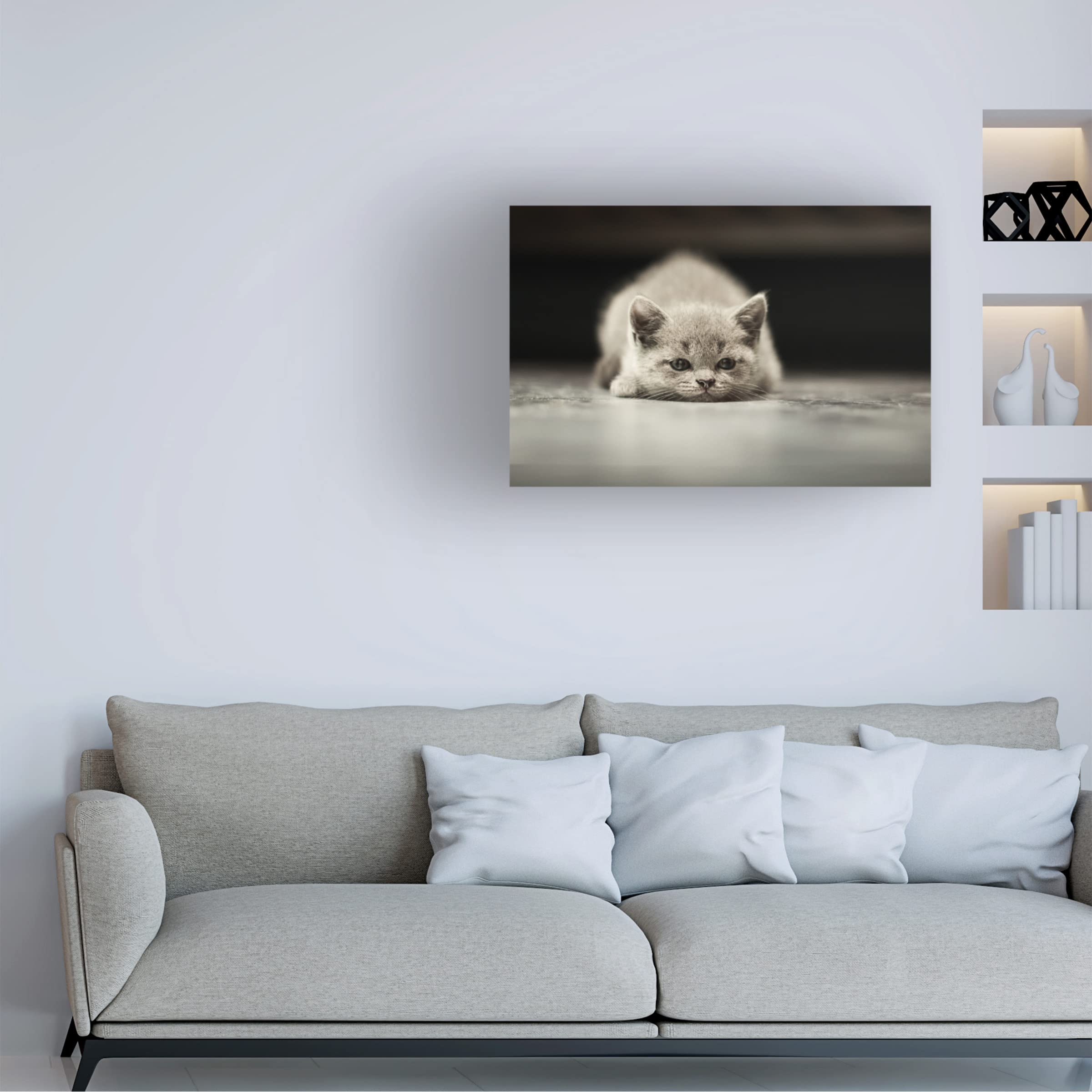 Trademark Fine Art 'Phillip' Canvas Wall Art by Anton Belovodchenko - Handmade Oil Painting Reproduction for Living Room & Office Decor