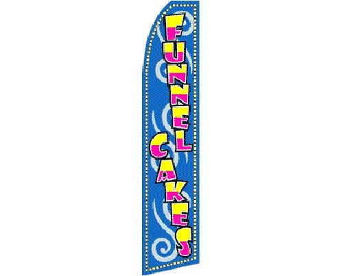 Premium Funnel Cakes Flag for Outdoor Events & Parties - American Carnival Decoration (Mount & Poles Sold Separately) - Perfect for Fairs, BBQs, and Patriotic Celebrations