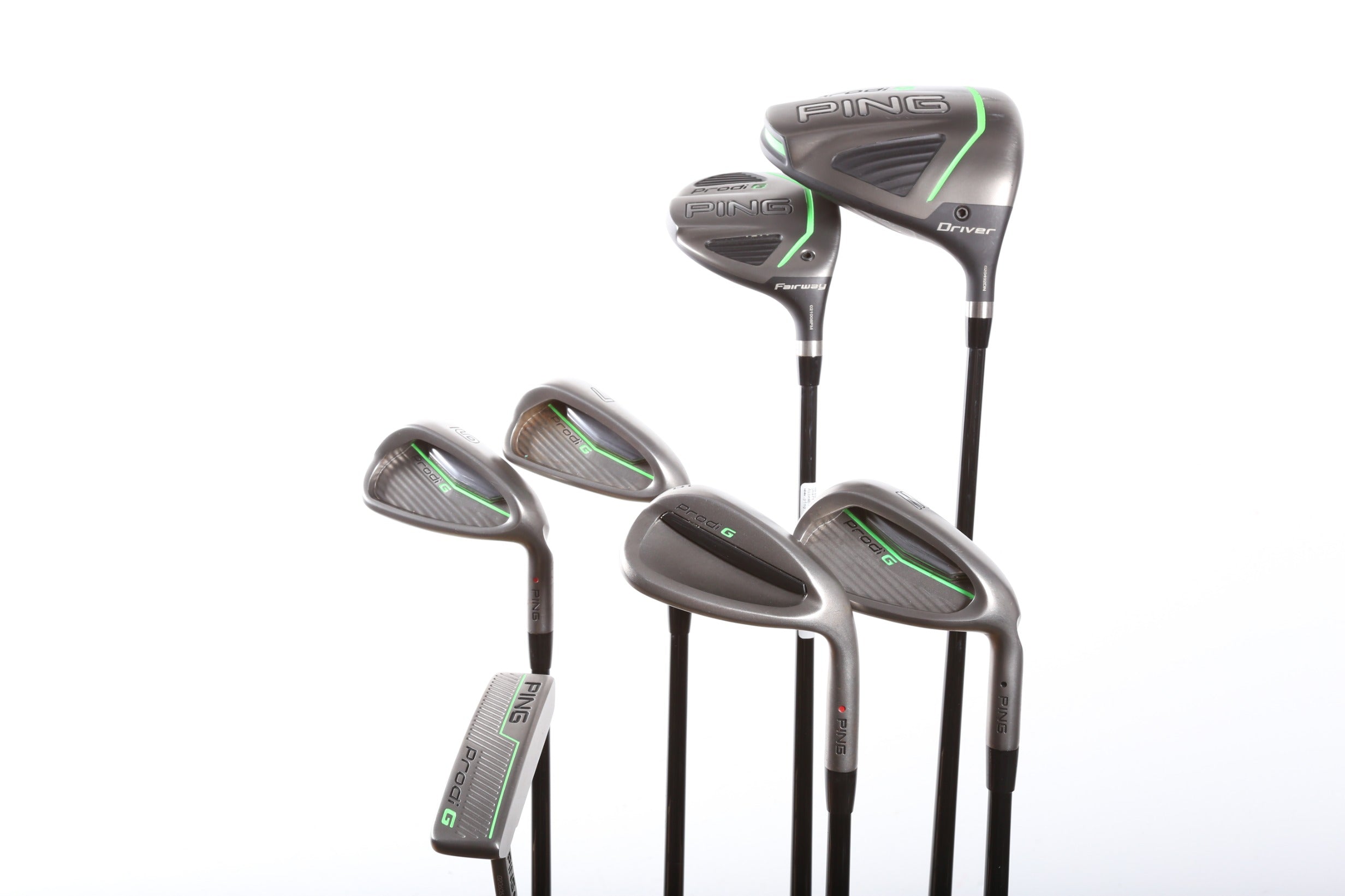 Ping Prodi G Red Dot Golf Club Set for Youth Right Hand - Driver, Fairway Wood, 7 Iron, 9 Iron, Pitching Wedge, Sand Wedge, Putter | Perfect for Junior Golf Training & Tournament Play