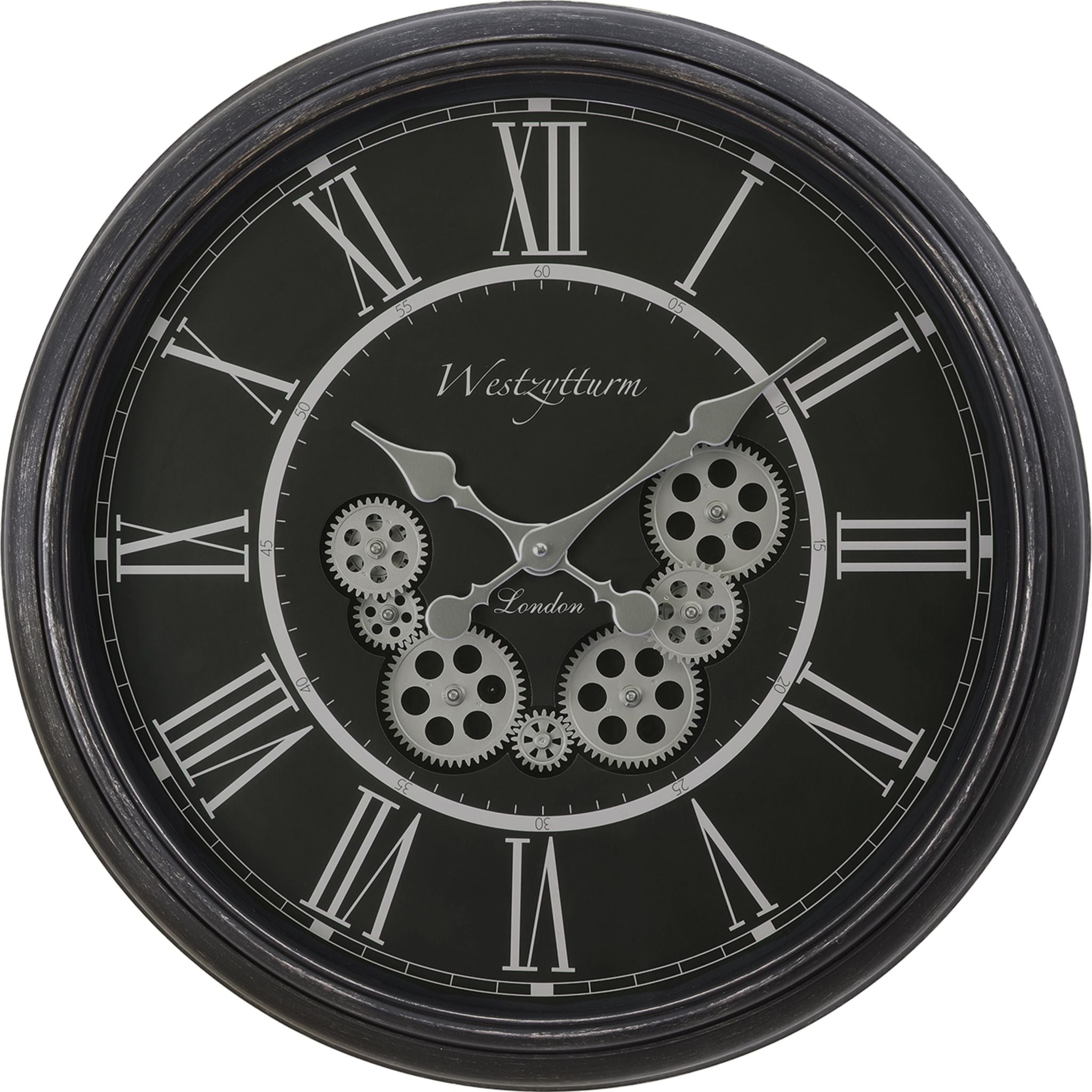 Brooks Wall Clock - 22.75 x 22.75 Inches Large Modern Round Clock - Perfect for Living Room, Bedroom, Office & Kitchen Decor