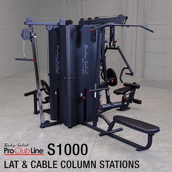 Body Solid S1000 Four Stack Home Gym - Strength Training Equipment for Full Body Workouts | Perfect for Home Fitness, Garage Gyms & Personal Training Studios