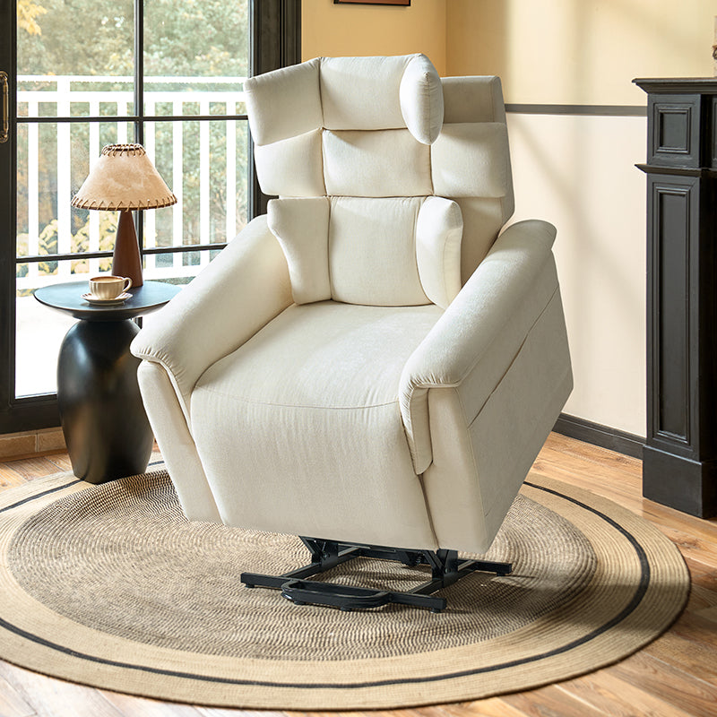 Lift Assist Power Recliner Geri Chair with Intense Massage & Heat - Electric Lift Chair for Elderly & Disabled - Perfect for Living Room, Bedroom & Home Care