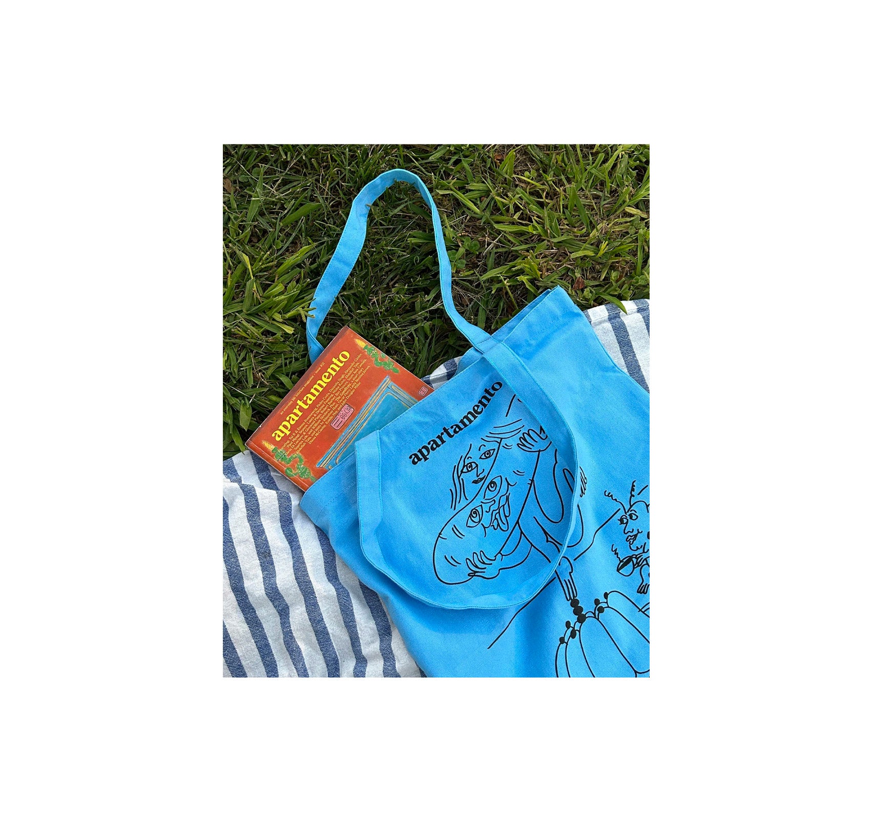 APARTMENT COOKBOOK #8 TOTE BAG - Stylish Reusable Grocery Shopping Bag for Cooking Enthusiasts & Home Chefs - Perfect for Farmers Market, Grocery Store & Kitchen Use