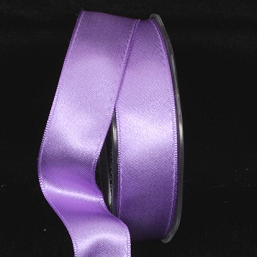Lavender Purple Double Face Wired Craft Ribbon - 1 Inch x 44 Yards for Gift Wrapping, Floral Arrangements & DIY Decorations