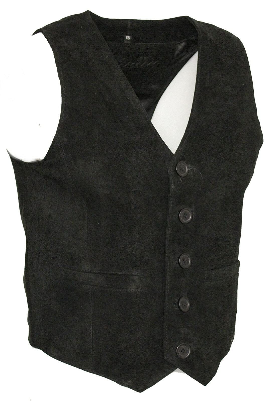 Men's Smart Real Suede Leather Gilet Waistcoat - Biker Fashion Vest for Motorcycle Riding & Casual Outfits | Premium Quilted Vest Jacket for Men