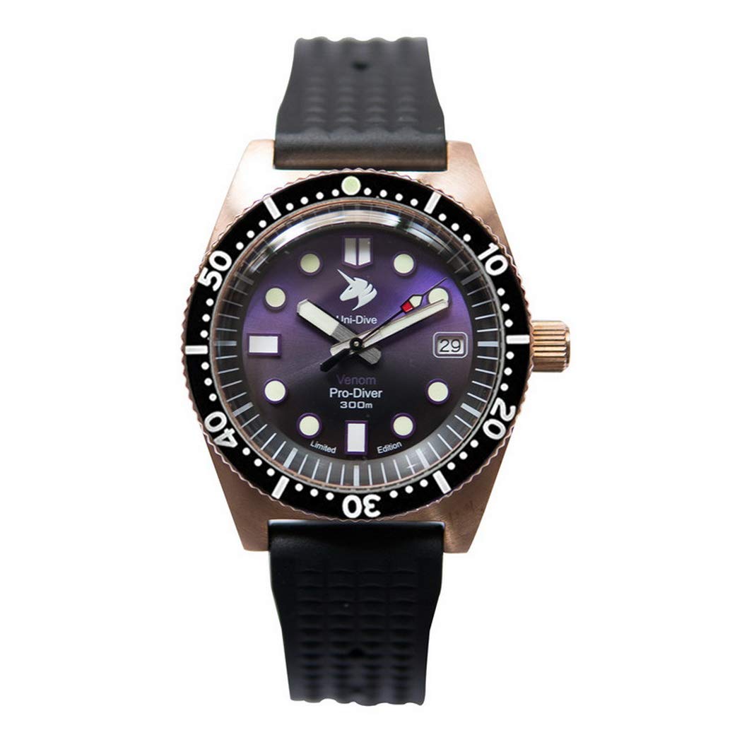 Proxima 62Mas Men's Automatic Diver Watch - Bronze Dive Watch with 30Bar Water Resistance, Self-Winding Mechanical Movement, C3 Luminous & Sapphire Crystal - Perfect for Scuba Diving, Snorkeling, and Everyday Wear