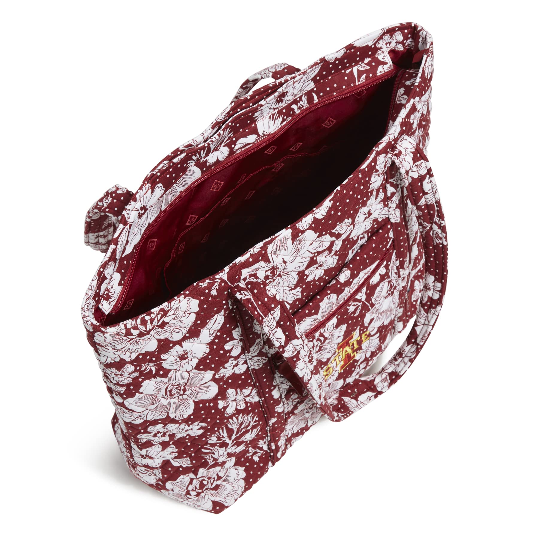 Vera Bradley Women's Cotton Collegiate Tote Bag - Multiple Team Designs | Stylish & Durable Handbag for College, Work & Travel
