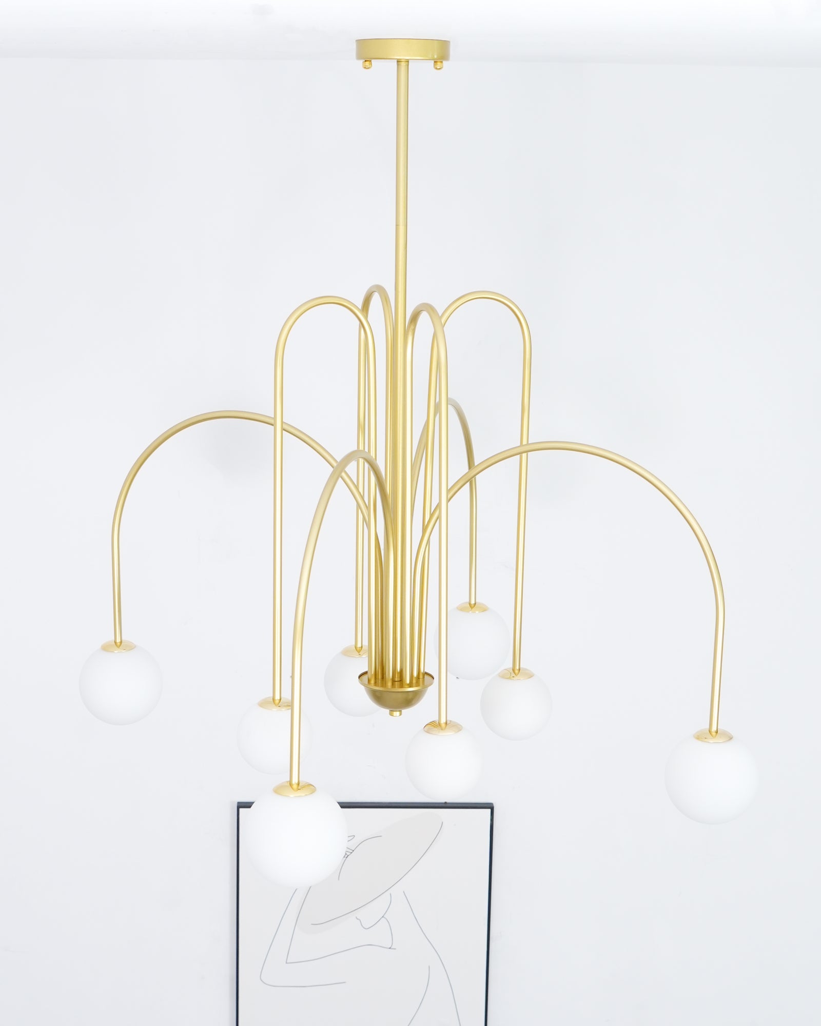 Delaney Chandelier - Elegant Crystal Ceiling Light Fixture for Dining Room & Living Room | Modern Home Decor Lighting | Perfect for Weddings & Luxury Interiors