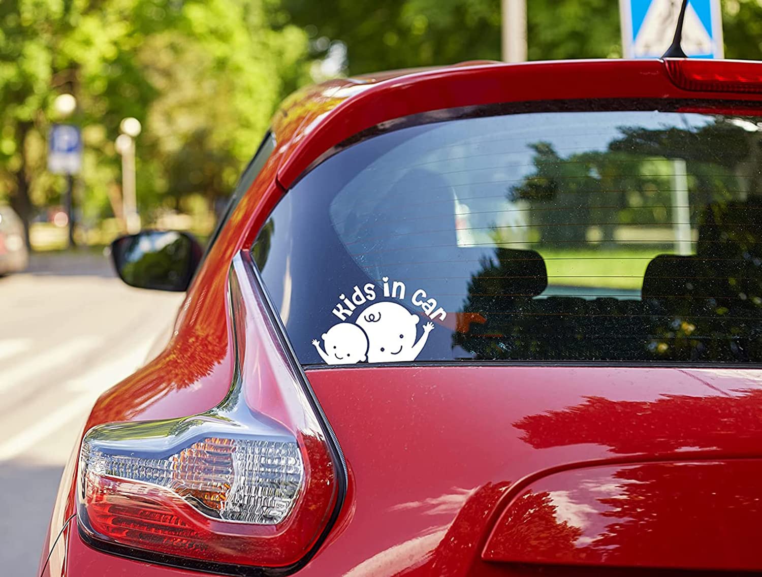 Baby on Board Car Decal - Cute Kids in Car Sticker for Safety & Window Decoration - Perfect for Family Vehicles, School Pickups & Road Trips