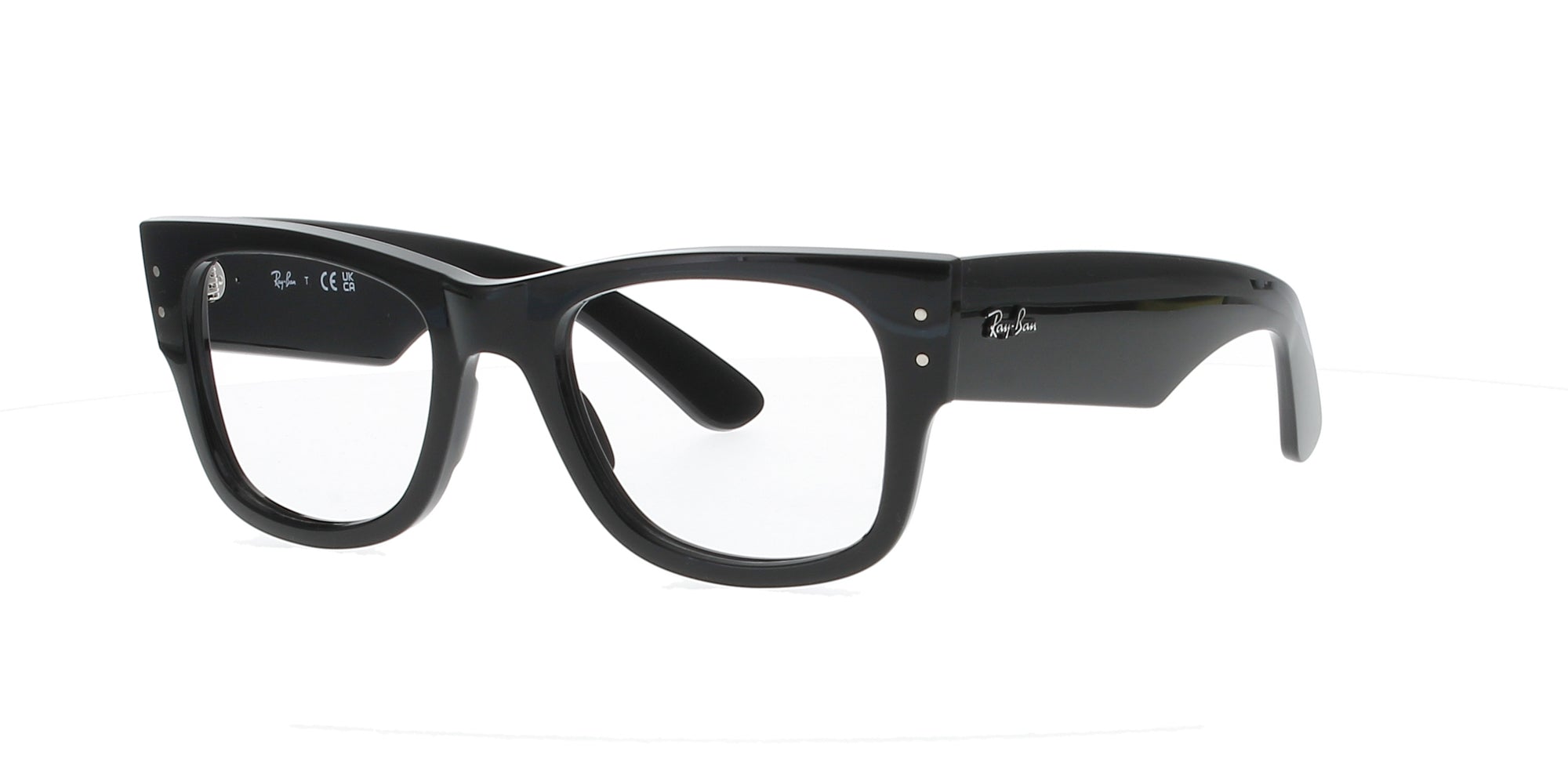 Bold Black Ray-Ban Mega Wayfarer Sunglasses – Classic Oversized Frame for Men & Women – Perfect for Outdoor, Driving, and Beach Fashion