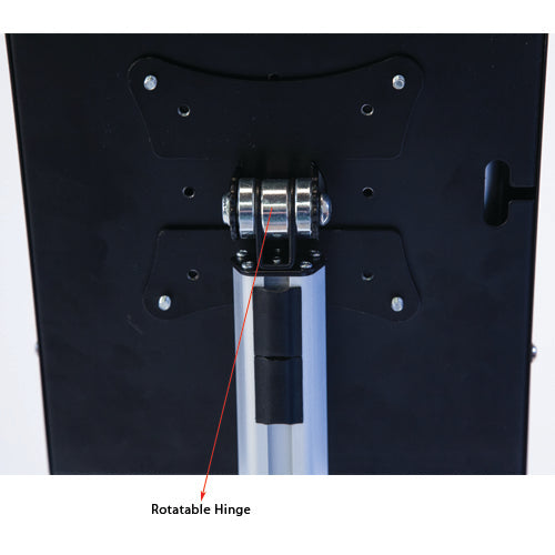 Adjustable iPad Floor Stand Kiosk with Lockable Rotating & Tilting Sign Frame - Perfect for Retail Stores, Exhibitions & Trade Shows