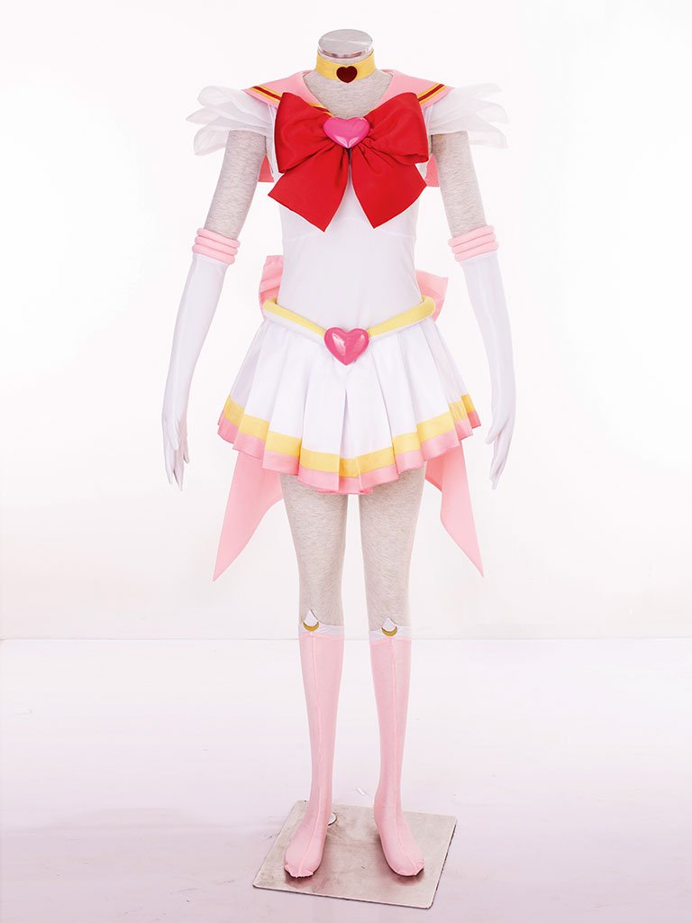 Anime SuperS Chibiusa Pink Cosplay Dress for Women - Halloween Costume & Party Outfit - Kawaii Sailor Moon Inspired Fashion